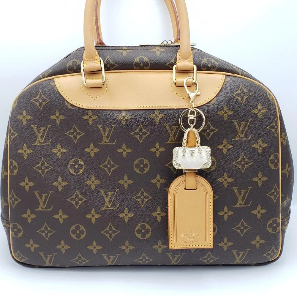 Authentic Louis Vuitton Luggage Nametag with Unbranded Keycharm